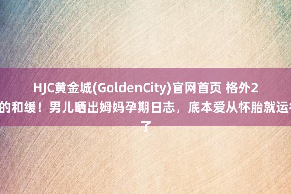 HJC黄金城(GoldenCity)官网首页 格外20年的和缓！男儿晒出姆妈孕期日志，底本爱从怀胎就运行了