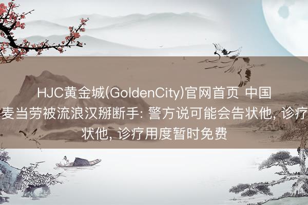 HJC黄金城(GoldenCity)官网首页 中国留学生在悉尼麦当劳被流浪汉掰断手: 警方说可能会告状他， 诊疗用度暂时免费