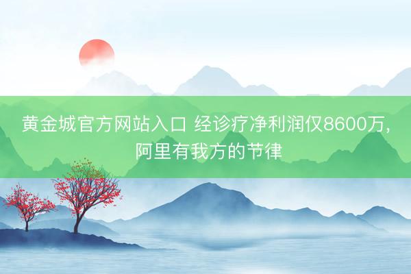 黄金城官方网站入口 经诊疗净利润仅8600万， 阿里有我方的节律