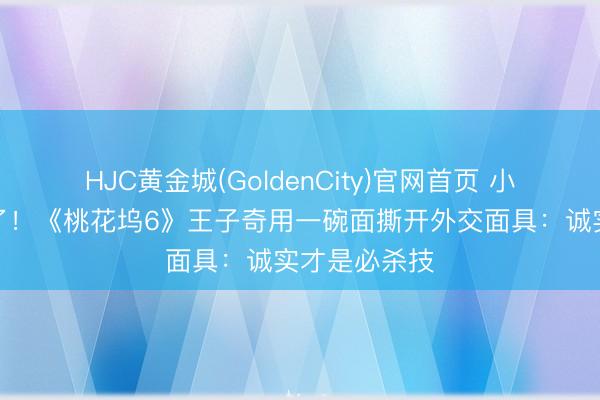 HJC黄金城(GoldenCity)官网首页 小镇后生别卷了！《桃花坞6》王子奇用一碗面撕开外交面具：诚实才是必杀技